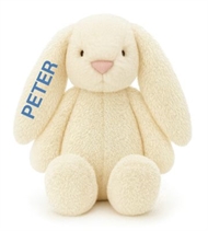 Kanin Bamse med navn, Tinka Baby, Creme